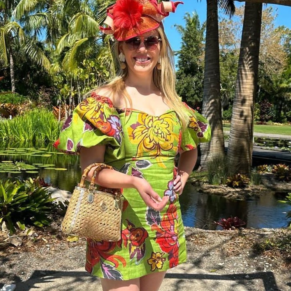 Rhode Dali Dress in Green Lanai